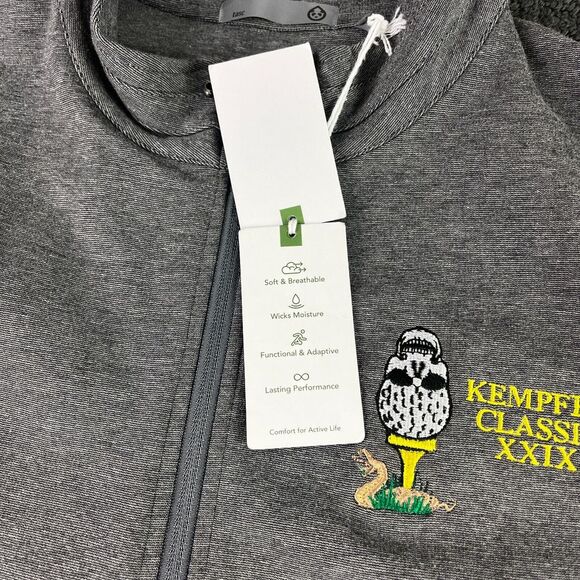 Tasc Vest Mens Medium Gray Full‎ Zip Golf Performance Moisture Wicking NEW - Picture 4 of 11